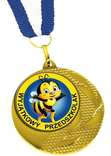 Złoty medal Wyjątkowy Przedszkolak posiada oznaczenie MED-05
