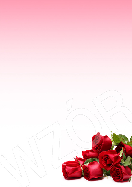 Arkusze Barwne P-14 z motywem kwiatowym (róże)