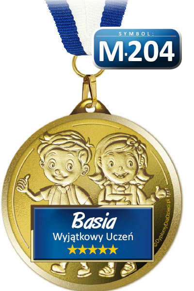 Medal MED-204 Wyjątkowy Uczeń (z imieniem dziecka)