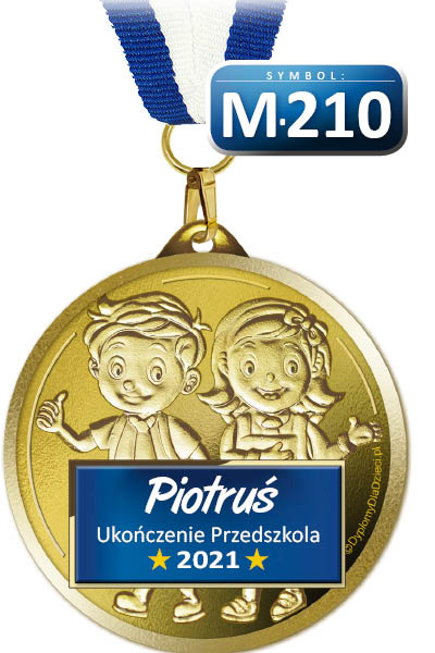 Medal MED-210 Ukończenie Przedszkola (+rok i imię dziecka)