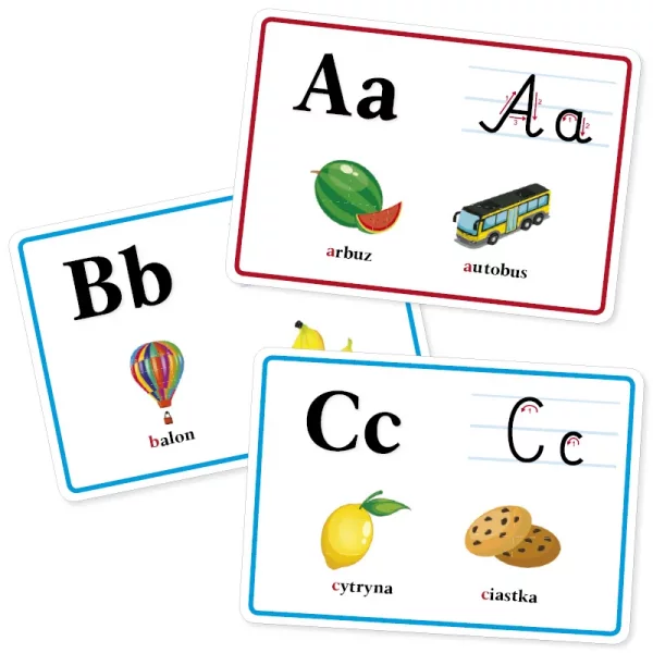 Alfabet Spółgłoski i Samogłoski (Plansze Edukacyjne) E-106