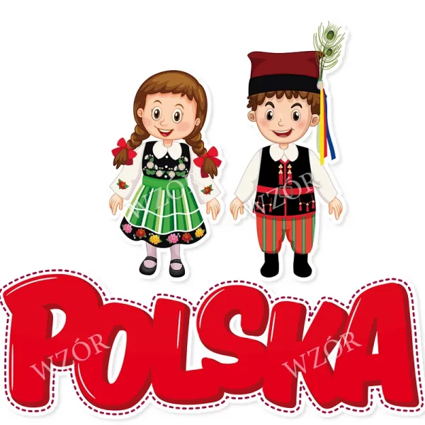   Dekoracja Dzieci w strojach regionalnych, Polska