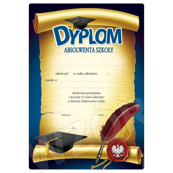 Dyplom Absolwenta Szkoły DP-122T