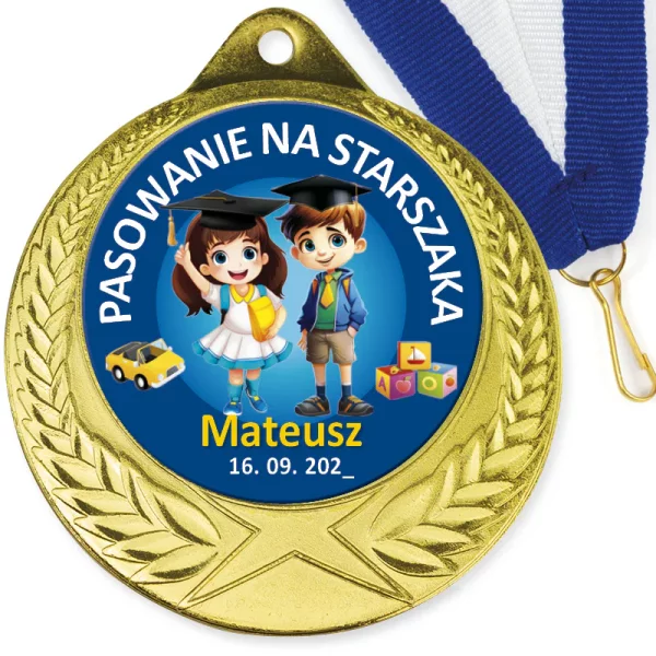 Medal Pasowanie na Starszaka (Imienny)