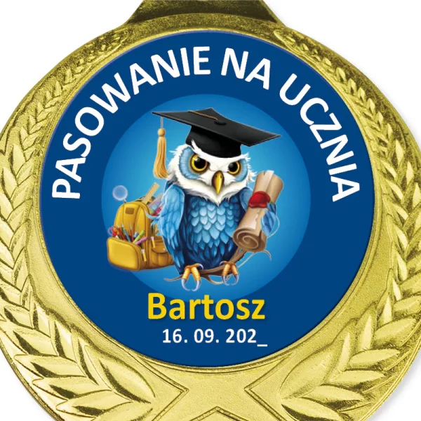 Medal Pasowanie na Ucznia (Imienny)