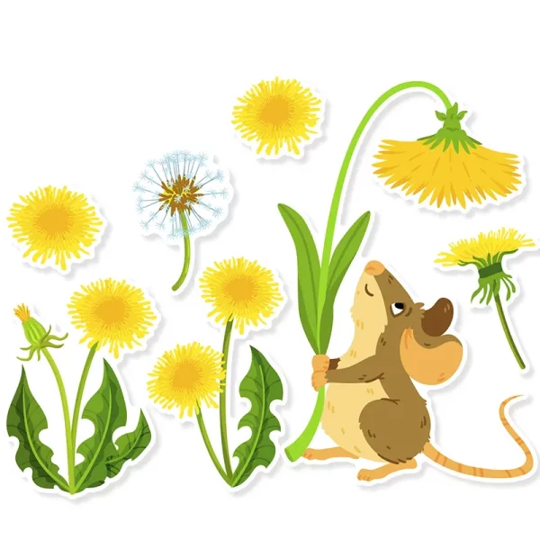 Myszka - wiosenne kwiaty