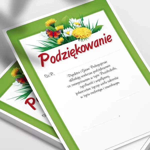 Podziękowanie dla Rodziców i Nauczyciela (Przedszkole)