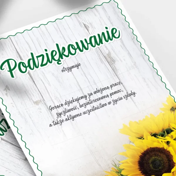 Podziękowanie dla Rodziców i Nauczyciela (Szkoła)