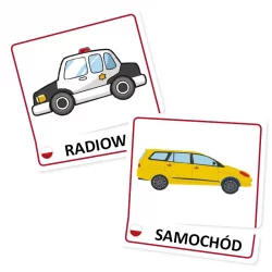 Fiszki Pojazdy (karty obrazkowe Flashcards)