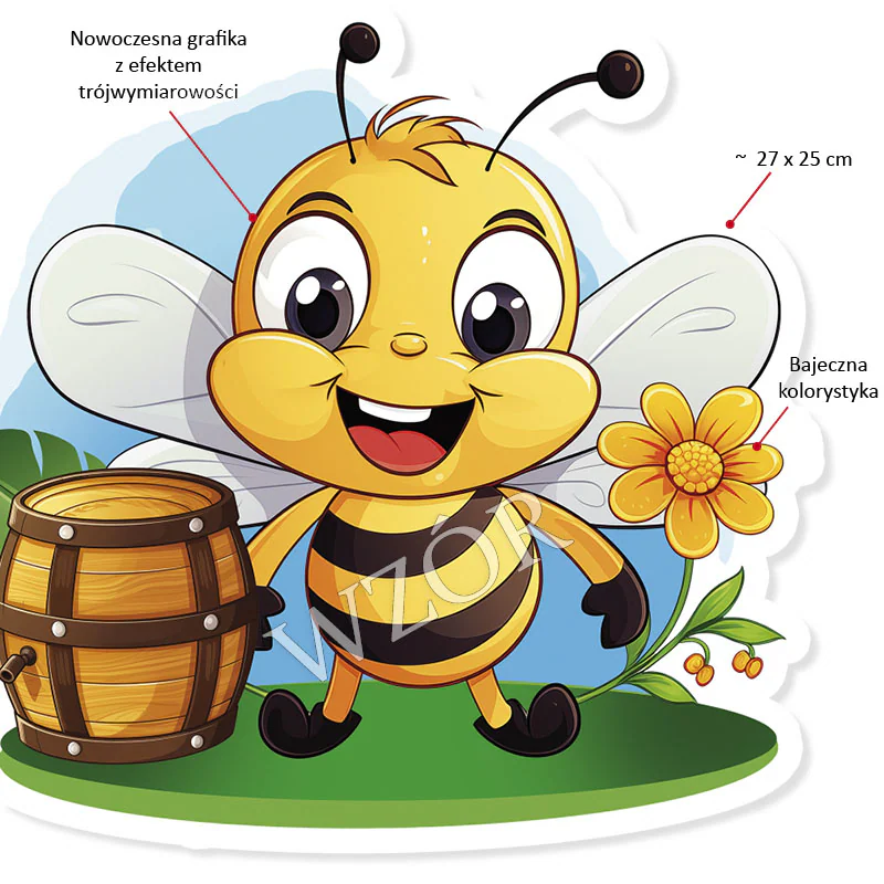 Dekoracje szkolne Wiosna - Pszczółka