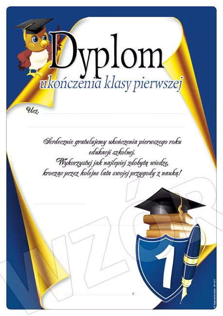 Dyplom Ukończenia 1 Klasy DP-131T (z tekstem)