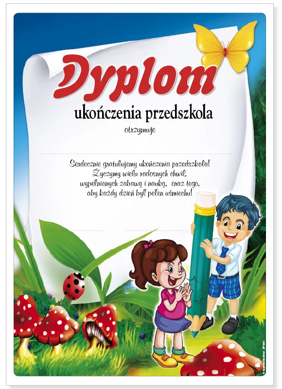 Dyplom Ukończenia Przedszkola