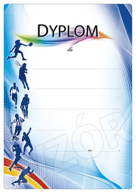 Dyplom Sportowy DP241T (wersja z tekstem)