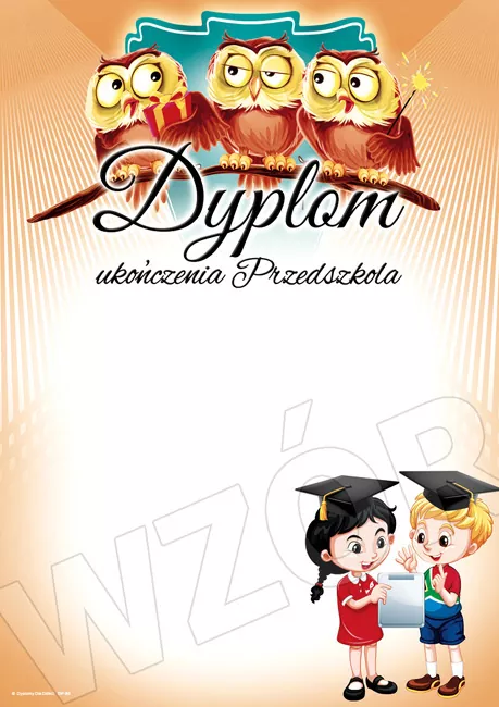 Dyplom Ukończenia Przedszkola DP-86 (wersja bez tekstu)