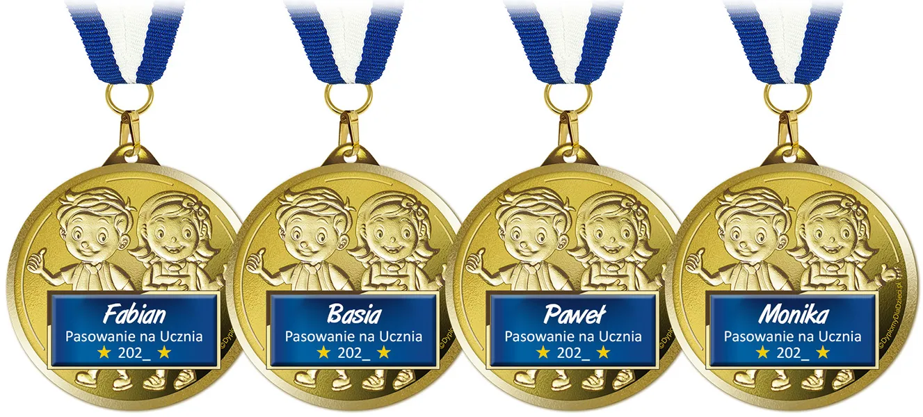 Przykładowe realizacje Medali dla pierwszoklasistów
