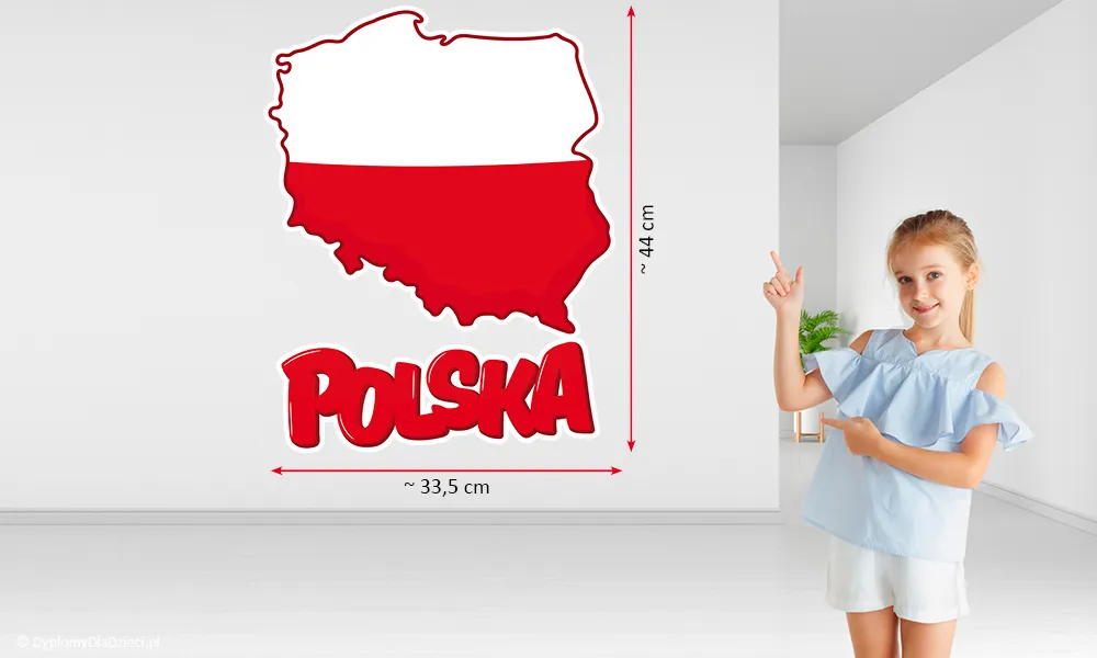 Dekoracje Patriotoczyne Mapa Polski, D-245