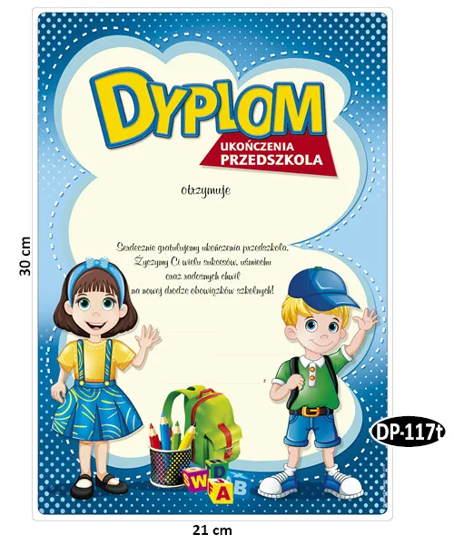 Dyplom Ukończenie Przedszkola A4