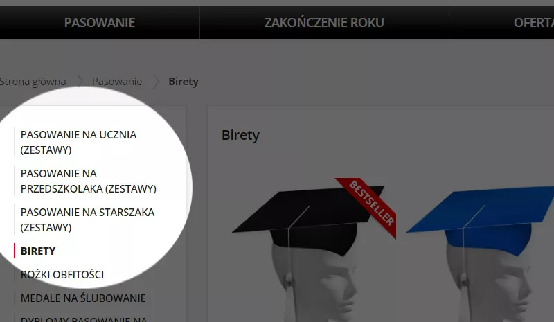 Wyszukiwarka Boczna sklepu DyplomyDlaDzieci.pl