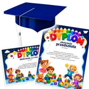 Zestaw Ukonczenie Przedszkola – Biret + opcjonalny Dyplom