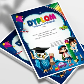 Dyplom Pasowania Na Przedszkolaka — Kolekcja Premium