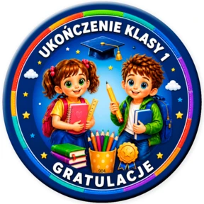 Przypinka Ukończenie 1 Klasy