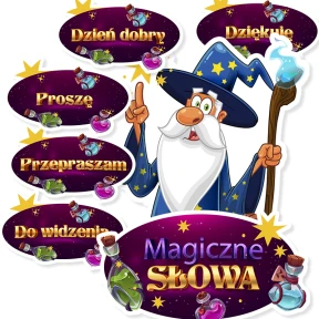 Dekoracja szkolna – Magiczne słowa