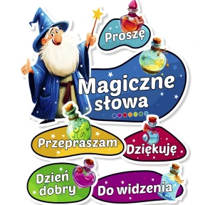 Dekoracja szkolna – Magiczne słowa