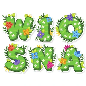 Dekoracja Szkolna – Napis Wiosna (Wiosna)